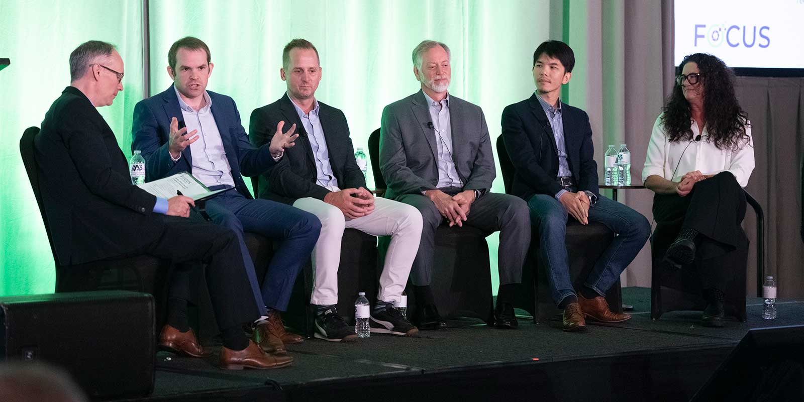 ​A panel conversation during the FOCUS: Intelligent Vision & Industrial AI Conference.