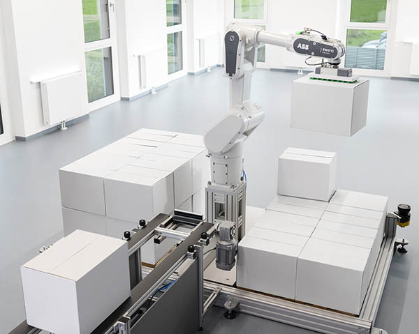 ABB Robotics’ new robot bridges the divide between a traditional robot arm and cobot. The company’s SWIFTI CRB 1300 has a payload options from 7 to 11 kg (15.4 to 24.2 lb.) and reaches from 0.9 to 1.4 m (2.9 to 4.5 ft.). 

“The latest addition to our SWIFTI family is a highly accurate, high-payload cobot that’s up to six times faster than other robots in its class,” said Andrea Cassoni, managing director for global general robotics at ABB, in a statement. “This means it can be used by both SMEs [small and midsize enterprises] and large manufacturers looking for collaborative automated solutions to achieve new levels of flexibility and productivity.”

ABB Robotics President John Bubnikovich said one of the main draws of the cobots is that they are easy to deploy and use. The SWIFTI CRB 1300 continued the trend of cobot arms increasing in size and payload capacity for tasks such as palletizing. 



“One of the traditional barriers to adoption is setting up and programming robots,” noted Bubnikovich. “Collaborative robots have come a long way in the past five years.”
