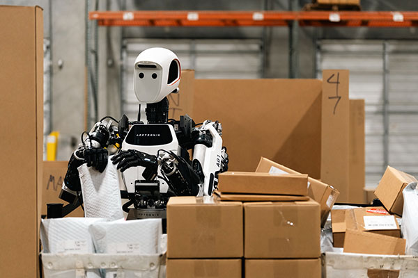 Apptronik unveiled its Apollo general-purpose humanoid cobot in Aug. 2023. To help improve its mobile manipulation robot’s (MMR) capabilities, the Austin, Texas-based company partnered with the Google DeepMind robotics team to develop Apollo’s embodied intelligence through AI foundation models such as Gemini. Apptronik has also partnered with companies including GXO and Mercedes-Benz, along with securing an equity investment and joint development partnership with Terex. Its most recent development was completing a $350 million Series A funding round.