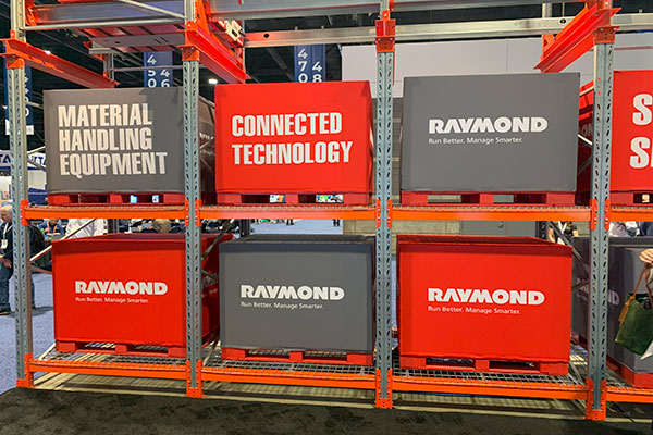 Raymond showcased a host of its ASRS offerings for warehouse and logistics spaces.