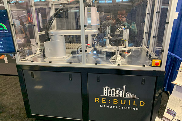 Massachusetts-based Re:Build Manufacturing showcased its offerings. 