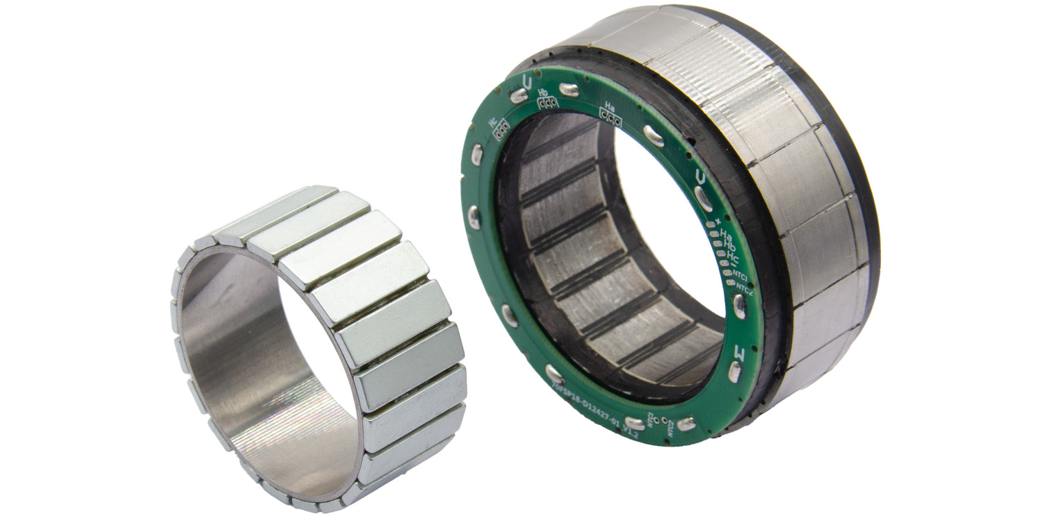 Frameless motors, 3X Motion’s own R&D products, are BLDC frameless actuators featuring high torque density, packing power into a compact space, while minimizing friction-induced power losses and ensuring noise. With low cogging torque, these products provide smooth rotation without jerkiness. These motors range from 28-115 mm, have a rated torque range of 0.03-7.8 N.m and a rated powered range of 30-600 W. 3X Motion’s motors connect directly to the system and come with built-in connections to reduce the overall size and optimize performance. Their strong mechanical structure comes from its vacuum paint process and they maintain a high performance and consistency. 3X Motion allows for a customizable design by adjusting the wire, winding, magnetic steel and more to achieve different mechanical sizes and performance. 3X Motion Technologies, Booth 4051