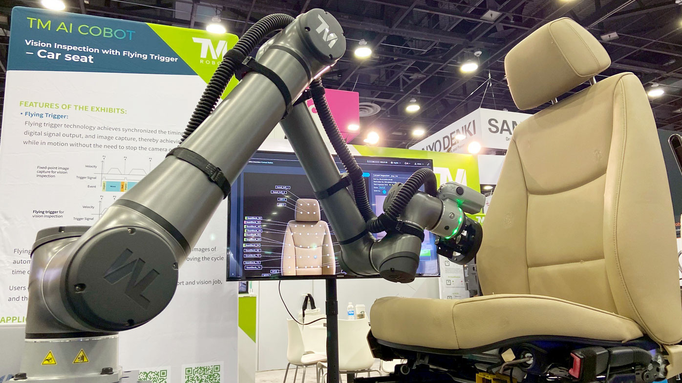 Techman Robot will showcase its High-Speed AI Flying Trigger Inspection technology. The system integrates high-speed robotic motion with advanced AI vision to perform defect detection and quality control while workpieces are in motion. By enabling zero-latency inspection, this "Flying Trigger" technology offers an alternative to traditional, manual and static methods that require production lines to pause. The tool is built for high-standard, mission-critical applications - such as automotive component inspection and complex electronics assembly. The system is designed to help manufacturers meet the increasingly stringent "zero defect" standards required in today's global supply chain. To ensure rapid deployment and high reliability, the system's motion control and AI algorithms are refined using advanced simulation environments, including the NVIDIA Omniverse platform. This development process allows for precise digital twin simulations before physical implementation, ensuring the technology is optimized for the specific demands of the active factory floor. Techman Robot, tm-robot.com/en, Booth 3401