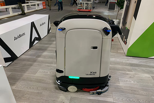 Avidbots brought its new Kas industrial cleaning AMR to MODEX. 