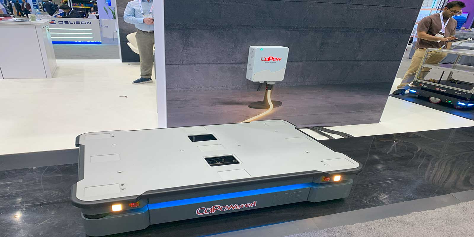 ​At the CaPow booth, the company provided more insights to its new Genesis Antenna XL charging technology.
