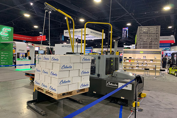 The Vancouver, Wash.-based Columbia Machine had its demo version of the LTS-C at the show. 