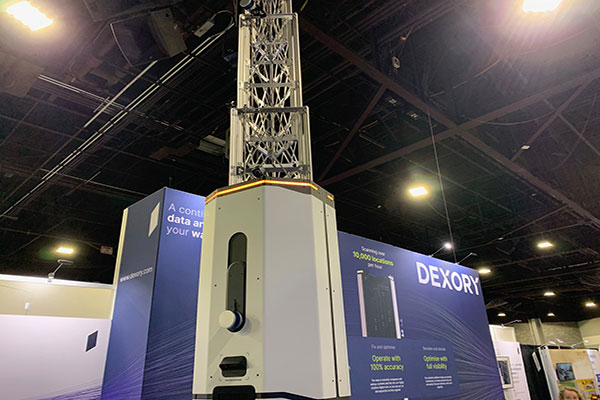 Dexory showcased its Dexory View autonomous inventory scanning product.