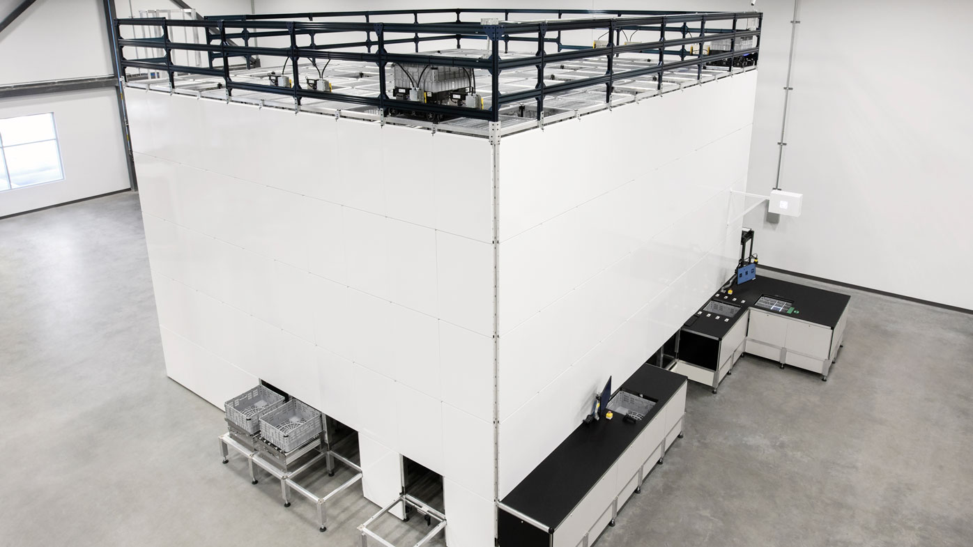 Attabotics’ high-density robotic cube storage technology addresses space, labor and productivity challenges facing order fulfillment operations. It includes a modular, 3D storage structure that offers storage density at heights greater than 20 feet, and can be configured to nearly 40 feet high. Robots travel vertically through the structure to get fast, direct access to bins in any storage location - no wasted movement and no requirement to dig or stack inventory in advance. Workstations located on the perimeter of the structure enable robots to keep a steady flow of inventory to pickers, helping maximize labor utilization and avoiding down time between picks. As throughput requirements expand, operations can add robots and workstations to scale up with demand. The system uses bins that are available in multiple heights and materials to make the most of available storage space in the structure and to accommodate a wide range of SKUs. Attabotics, attabotics.com, Booth C14787