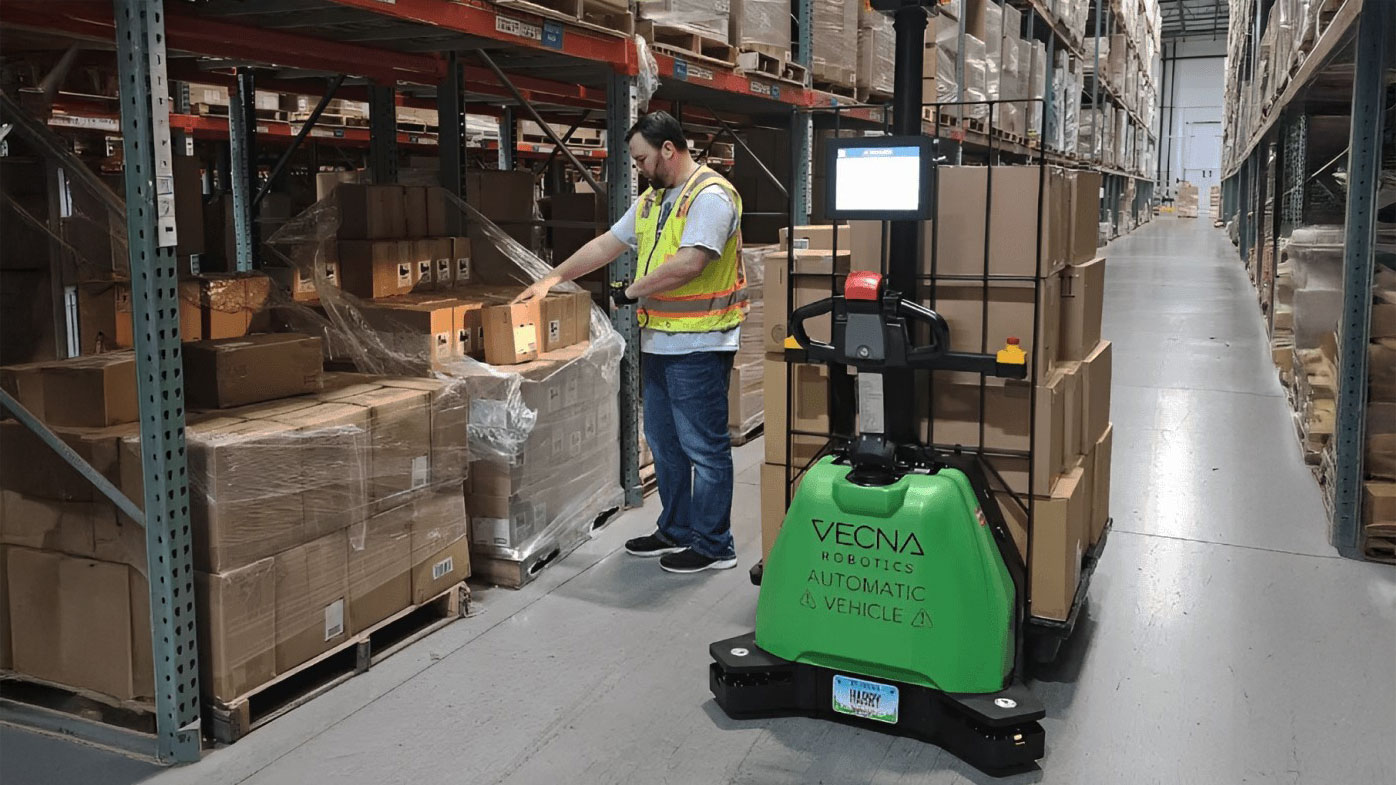 Designed to redefine end-to-end case picking, CaseFlow from Vecna Robotics orchestrates a fleet of robots that handle all pallet-based travel in the warehouse and directs human pickers, equipped with connected wearables, to tasks generated from the site's existing WMS. Powered by Vecna’s Pivotal orchestration software, CaseFlow continuously prioritizes orders and optimizes robot routes and picking tasks. Using fewer workers than traditional manual operations, CaseFlow dynamically adjusts worker picking zones to keep goods flowing and maximize units picked per hour. With CaseFlow, Vecna Robotics said operators can anticipate these benefits: double work UPH, short ROI payback, a fast to implement and low disruption schedule, full on-site control, WMS interoperability, improved safety and 24/7 remote monitoring. Vecna Robotics, vecnarobotics.com, Booth C13183