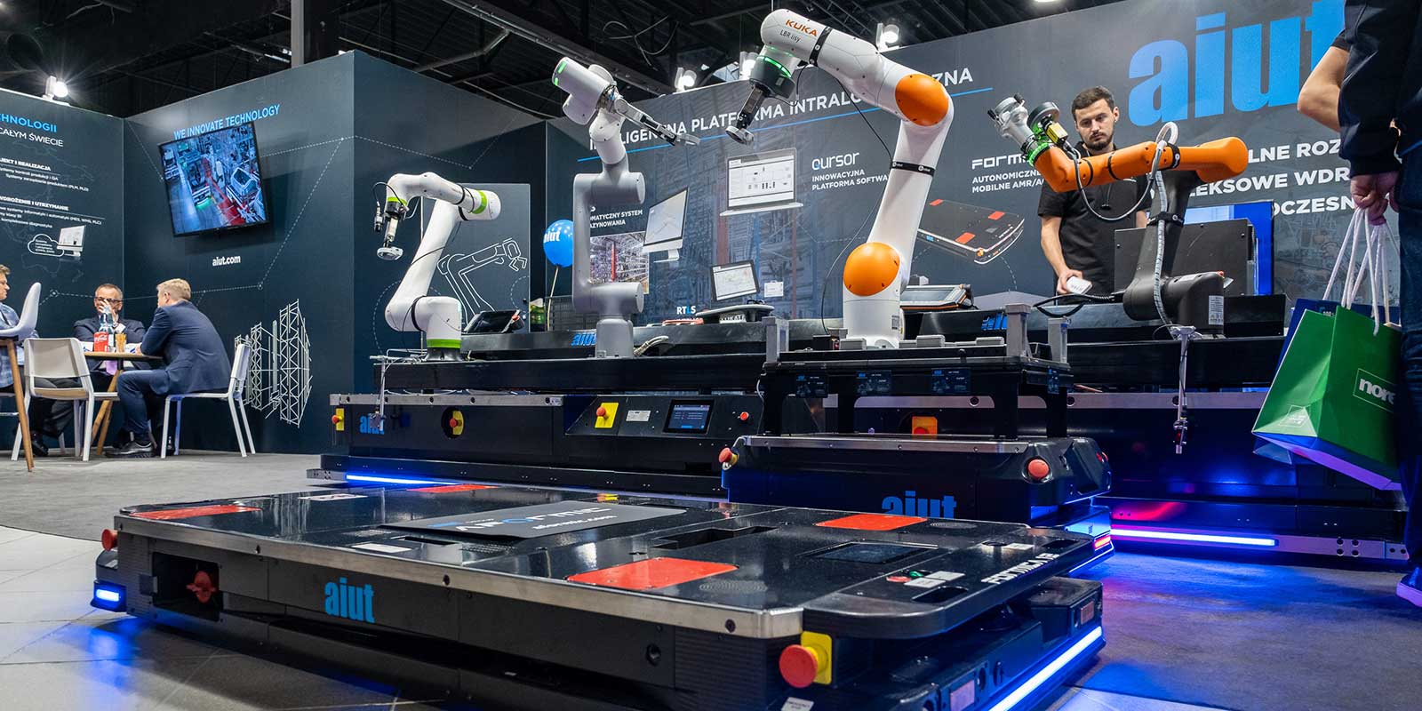 AFORMIC will showcase its latest transport robots, including the AMR FP12 - a low-profile AMR designed to optimize transportation operations in manufacturing plants. Engineered for safety and efficiency, the FP12 boasts a maximum payload capacity of 800 kg and operates at a speed of 1.5 m/s, making it ideal for managing complex logistics processes. The FP12 seamlessly navigates human workspaces, detecting non-standard obstacles and optimizing delivery routes autonomously. It comes equipped with the ability to automatically extend its safety systems to adapters carrying oversized loads, delivering safety and efficiency in challenging logistics operations. Powered by AI and machine learning, AFORMIC AMRs are autonomously managed through the Qursor Fleet Management System, minimizing the need for human intervention. AFORMIC, Booth N8559