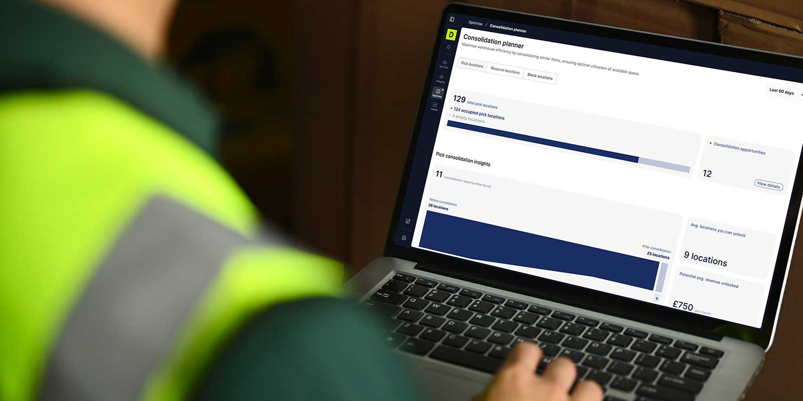 DexoryView’s Optimization module can empower warehouse managers with data-driven insights to streamline operations and improve efficiency. It provides user control over the placement, movement and accessibility of inventory, which can improve space utilization, slotting adherence, and resource efficiency. Built on real-time data from an AI-driven digital twin, the module can help end users ensure optimal inventory placement, improve availability, meet OTIF, and enhance productivity. Five key features are each designed to solve fundamental warehouse challenges: outbound optimizer, slotting verification, consolidation planner, replenishment optimizer and congestion analysis. DexoryView’s Optimization module can transform real-time warehouse data into actionable insights to help optimize and create a safer warehouse. Dexory, Booth N6022