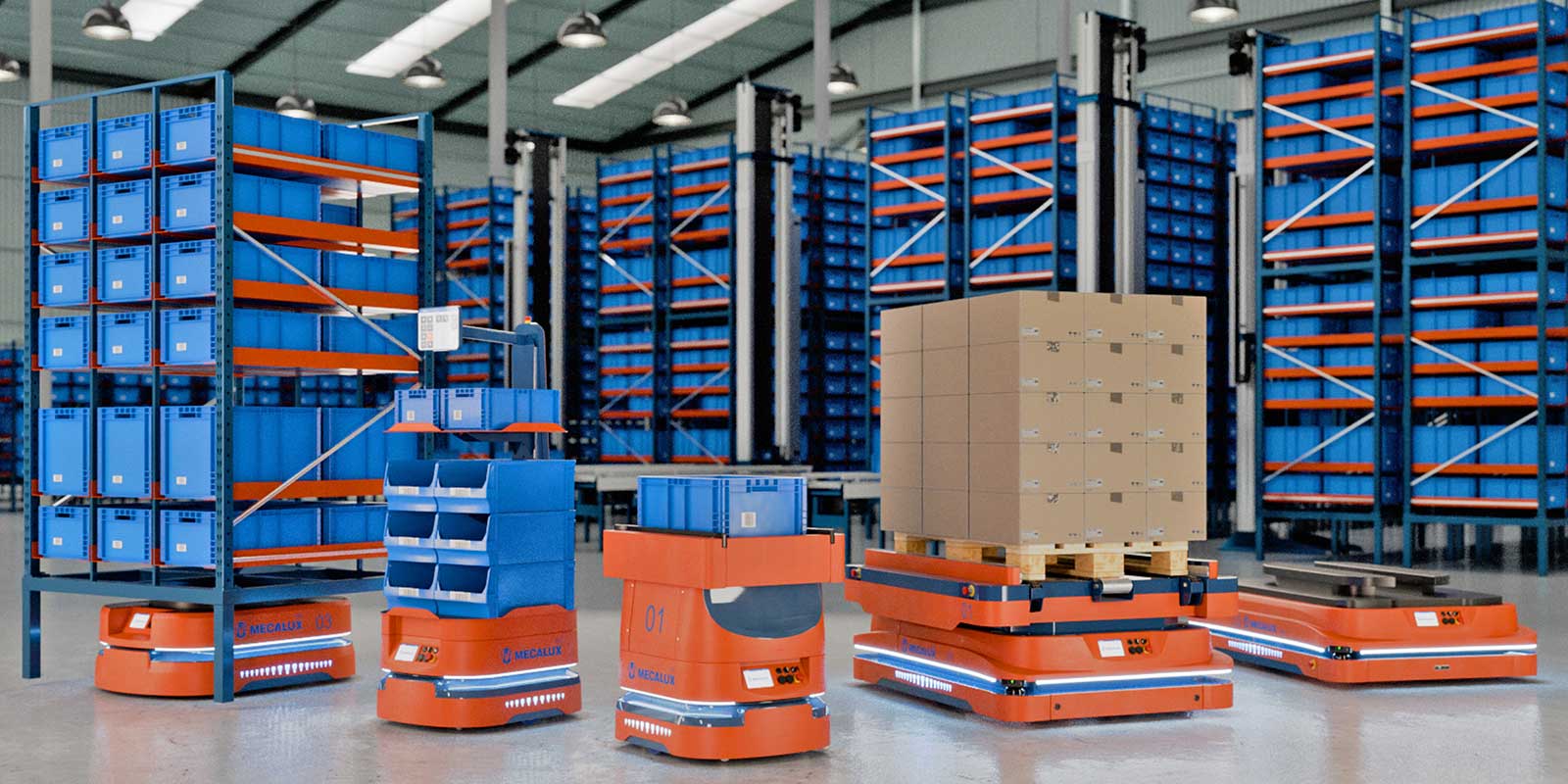 Interlake Mecalux’s AMR series was designed to transport a wide variety of materials weighing between 220 and 3,307 lb. These range from boxes, totes, bins and trays to pallets and shelving units. Implementing AMRs streamlines the flow of goods across multiple operations, enhancing performance in all types of warehouses. They can supply pick stations with required goods, transport rack units to operator workstations and free associates from using picking carts. AMRs stand out for their flexibility and ability to navigate freely, unconstrained by predefined paths. Powered by navigation software, these machines calculate the most efficient routes, circumventing obstacles in their path. AMRs are scalable, allowing organizations to expand or reduce their fleets in response to business growth or fluctuating demand. Interlake Mecalux’s AMRs redefine logistics flows, providing organizations with the agility to meet operational challenges head-on, always staying a step ahead. Interlake Mecalux, Booth S2352