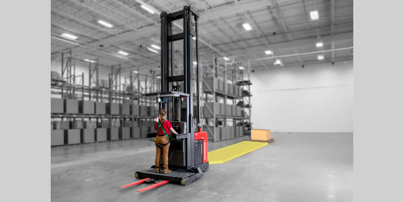 The iWAREHOUSE ObjectSense Detection & Notification System (iW.ObjectSense) from Raymond is one of several technologies that can be layered onto forklifts to create a fleet of smart trucks that help optimize use of equipment, labor and data. The iW.ObjectSense alerts operators of objects in their path while traveling in the tractor-first direction. It can be configured for controlled slowdown or complete stop functionality, ensuring operators remain in full control of their lift trucks at all times. The system’s field of detection dynamically adjusts with a lift truck’s speed, lengthening or shortening as speeds change for optimum performance. The detection field shape dynamically adjusts as a lift truck’s steer angle changes, recognizing objects more effectively by anticipating and evaluating the projected travel path. The iW.ObjectSense is available on new Raymond models or as a retrofit option on existing lift trucks. It’s also part of the iWAREHOUSE Intelligent Warehouse Solutions suite, which helps businesses optimize operational efficiency. The Raymond Corporation, Booths S1703, S1903