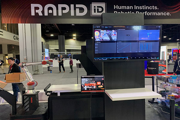 Rapid Robotics ran a demo of its picking robot arm with its new RapidID cloud-based platform.